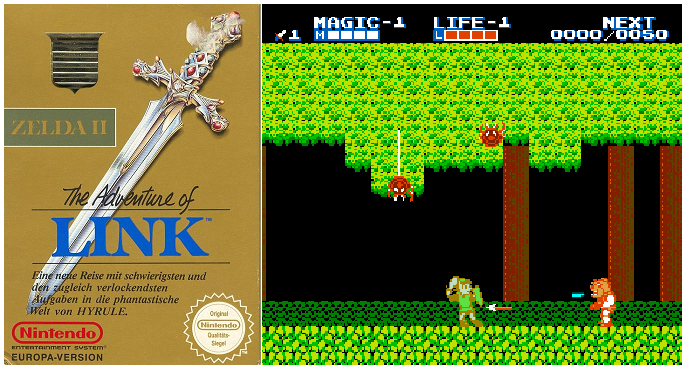 Zelda 2 NES Adventures of Link