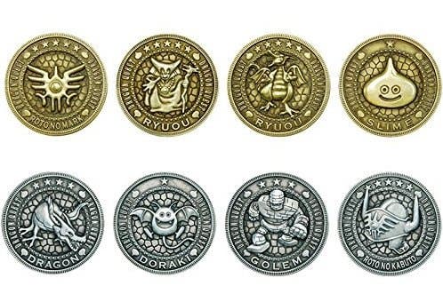 Observa estas monedas con diseños de ‘Dragon Quest’