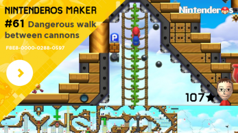 Nintenderos Maker #61: Dangerous walk between cannons, ¡la fase campeona del mes!