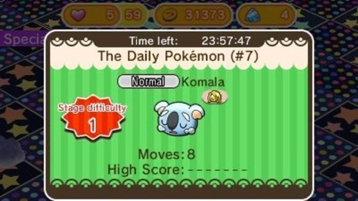 Pokémon Shuffle: Fase de Komala ya disponible, distribución de Vulpix de Alola y fechas para Popplio y Rowlet