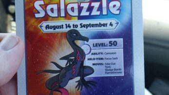 Tráiler del evento de distribución de Salazzle en Pokémon Sol y Luna