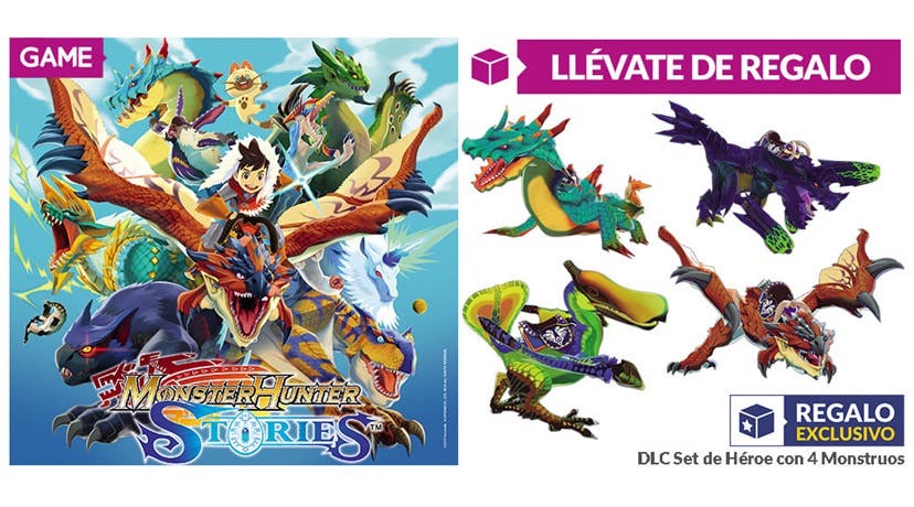 Reserva Monster Hunter Stories en GAME España y llévate el DLC Set de Héroes de regalo