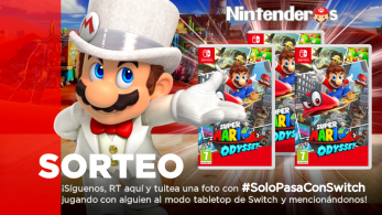 [Act.] ¡Sorteamos 3 copias de Super Mario Odyssey para Nintendo Switch!