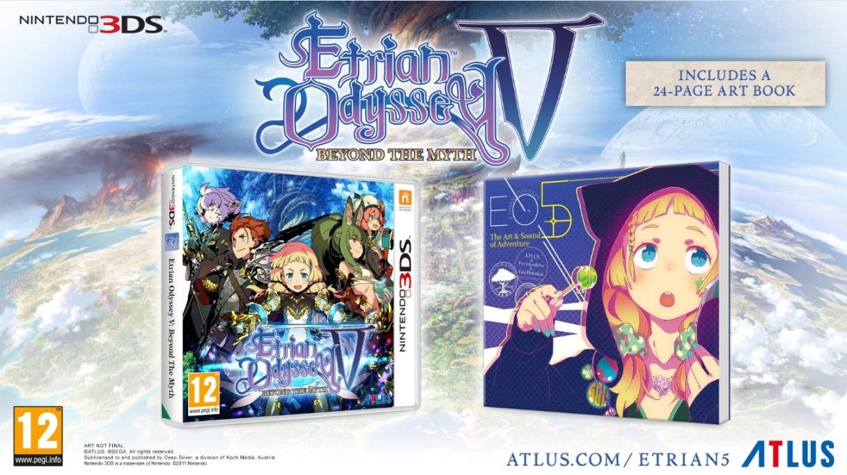 Etrian Odyssey V: Gameplay en inglés y vista previa del artbook de la edición de lanzamiento