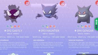 Hallan los modelos 3D de Gastly, Haunter y Gengar variocolor en Pokémon GO