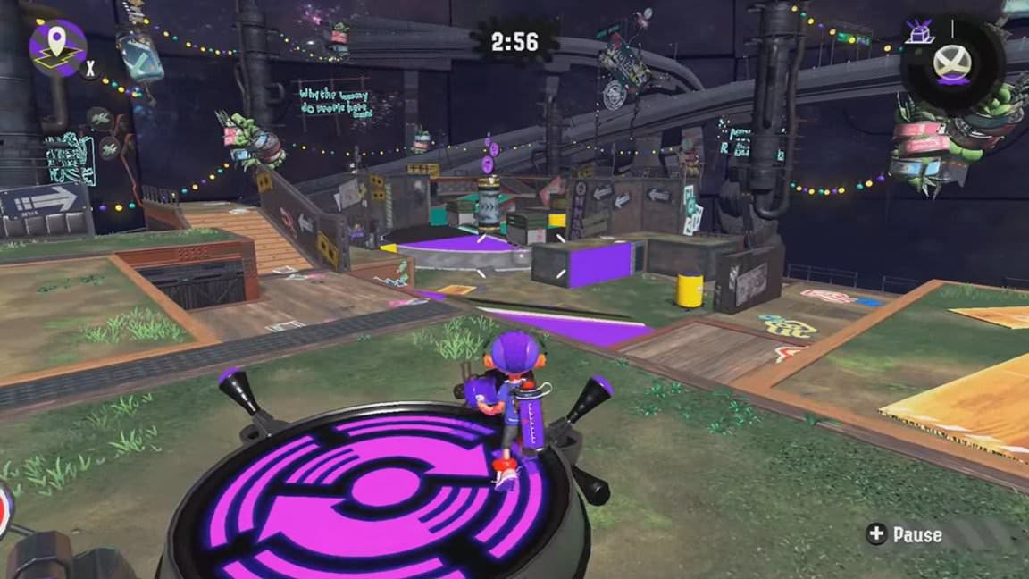 Así luce la nueva versión de Área mutante incluida en el Splatfest europeo actual de Splatoon 2