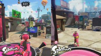 Comparativa en vídeo de Plazuela del Calamar: Splatoon 2 vs. Splatoon