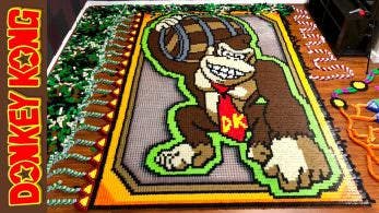 No te pierdas este tributo a Donkey Kong creado con más de 24.000 fichas de dominó