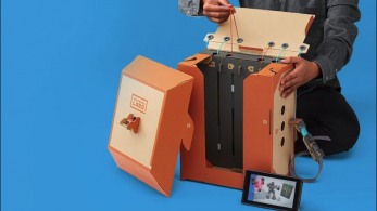 Este vídeo nos muestra a cámara rápida cómo se construye el Kit de Robot de Nintendo Labo