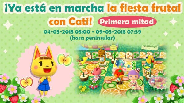 La fiesta frutal con Cati llega a Animal Crossing: Pocket Camp