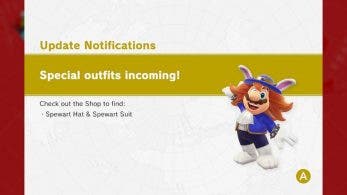 Super Mario Odyssey recibe dos nuevos cosméticos: Traje y Sombrero de Spewart