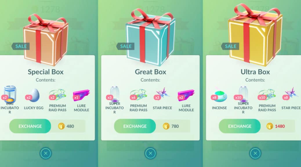 Nuevas cajas de packs ya están disponibles en Pokémon GO