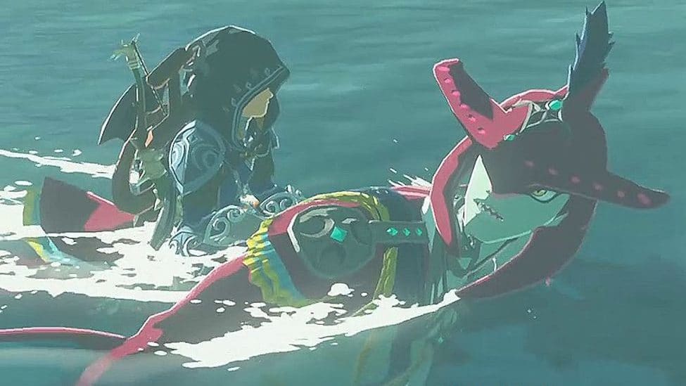 [Act.] Nuevo glitch de Zelda: Breath of the Wild permite montar sobre el Príncipe Sidon en cualquier sitio