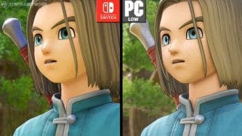 Comparativa en vídeo de Dragon Quest XI S: Nintendo Switch vs. PC