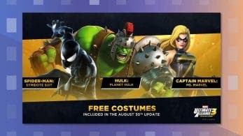 Marvel Ultimate Alliance 3: Vistazo a los próximos trajes gratuitos y a Cíclope y Coloso en acción