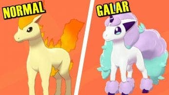 Este vídeo compara todas las formas Galar de Pokémon Espada y Escudo con las originales