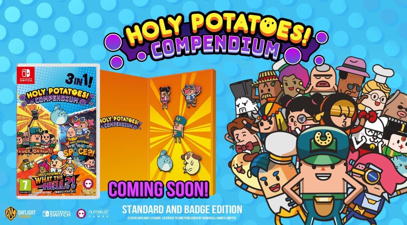 Holy Potatoes! Compendium recopila en formato físico tres juegos de la franquicia y se lanza en mayo en Nintendo Switch