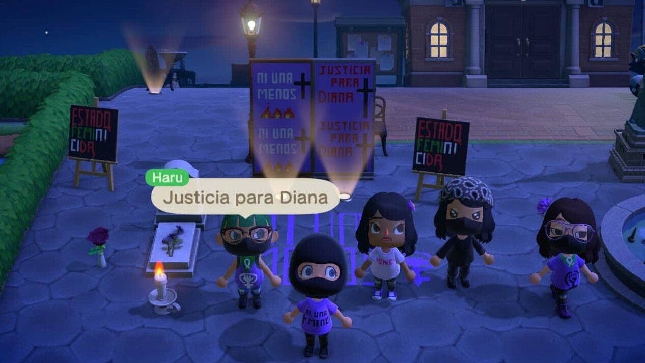 Jugadoras mexicanas protestan contra los feminicidios a través de Animal Crossing: New Horizons