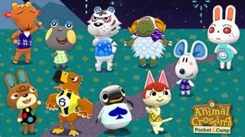 Micha, Rubí, Nabar, Albino, Dori, Petín, Brito, Ricardo, Pablo y Cachemir llegan a Animal Crossing: Pocket Camp