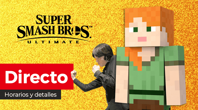 Sigue aquí en directo y en español la presentación Luchar con Steve y Alex de Super Smash Bros. Ultimate