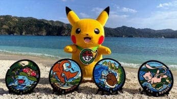 Así lucen las tapas de alcantarilla de los Pokémon Venusaur, Charizard, Blastoise y Mew en Ogasawara, Japón