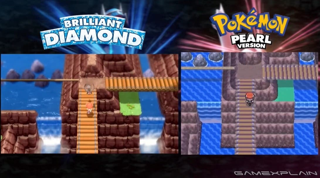 Pokémon Diamante Brillante y Perla Reluciente, Comparación gráfica, Curiosidades, Nintendo Switch, Galería, TECNOLOGIA