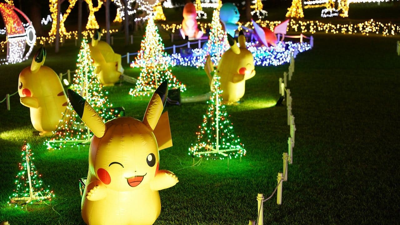 El jardín botánico de Okinawa prepara una exposición de Pokémon llena de luz