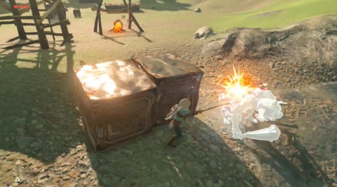 Jugador de Zelda: Breath of the Wild utiliza carne de caza para acabar con enemigos en segundos