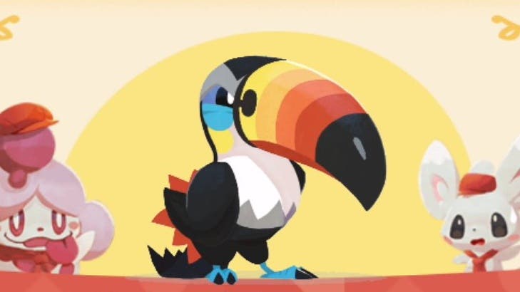 Toucannon protagoniza el nuevo evento de Pokémon Café ReMix