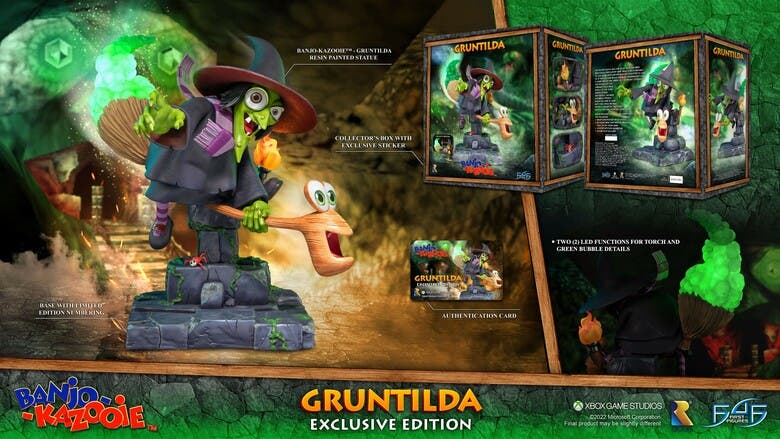 First 4 Figures: Ya se puede reservar la figura de Gruntilda de Banjo-Kazooie