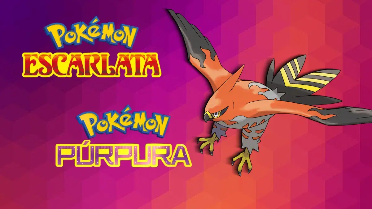 Talonflame pokemon escarlata purpura