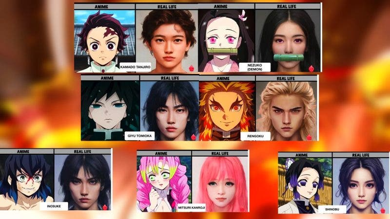 Demon Slayer: Este es el espeluznante resultado de los personajes de Kimetsu no Yaiba en Inteligencia Artificial