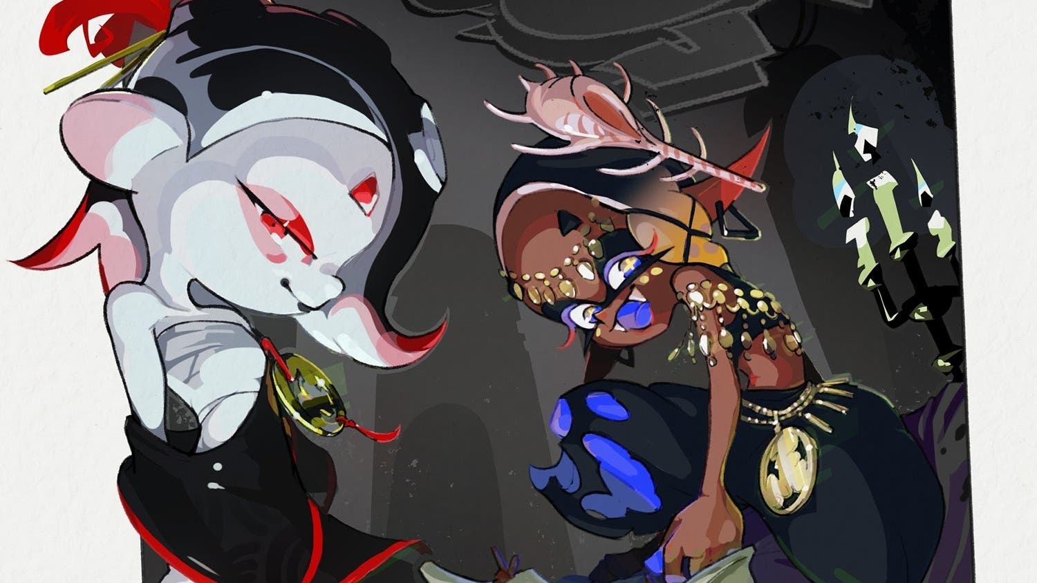 Splatoon 3 lanza ilustración de su Splatfest de Halloween