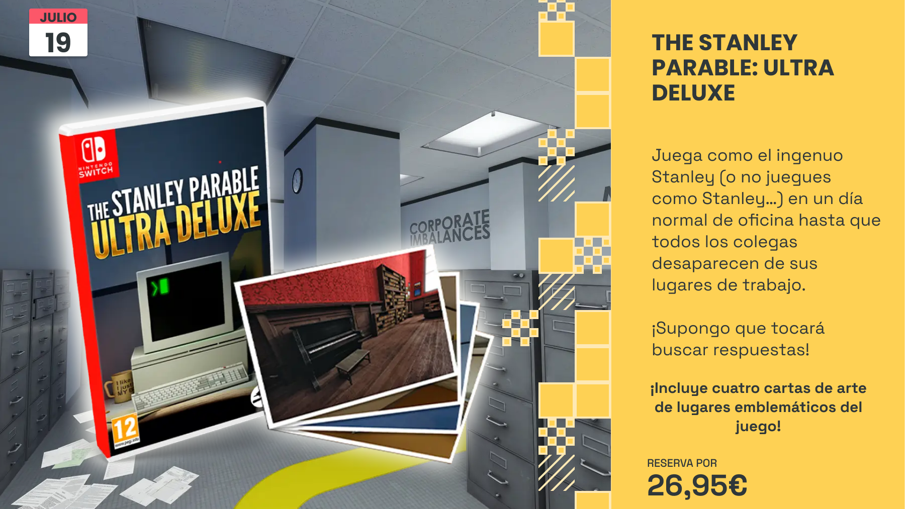 La misteriosa oficina de The Stanley Parable: Ultra Deluxe llega para Nintendo Switch: reserva disponible