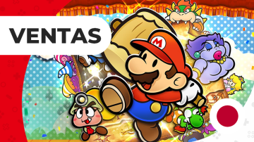 Plano de Nintendo Switch en el top ventas semanales de Japón con Paper Mario: La Puerta Milenaria en lo más alto (13/6/24)