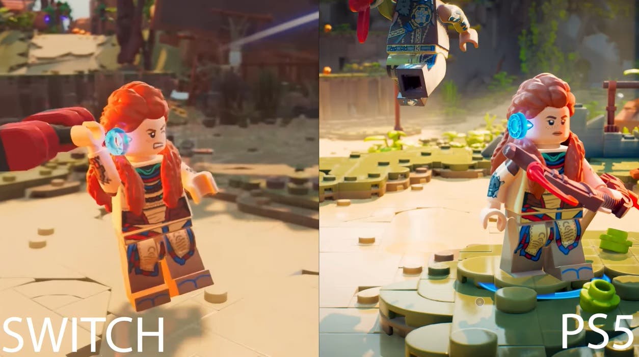 LEGO Horizon Adventures: Comparativa en vídeo entre Nintendo Switch y PlayStation 5