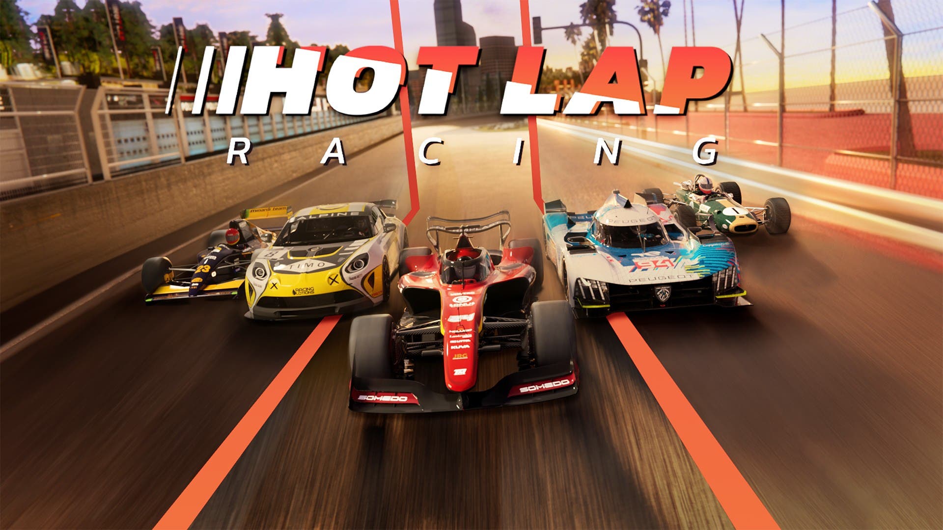 Hot Lap Racing es un simulador de carreras muy arcade con pistas y coches reales