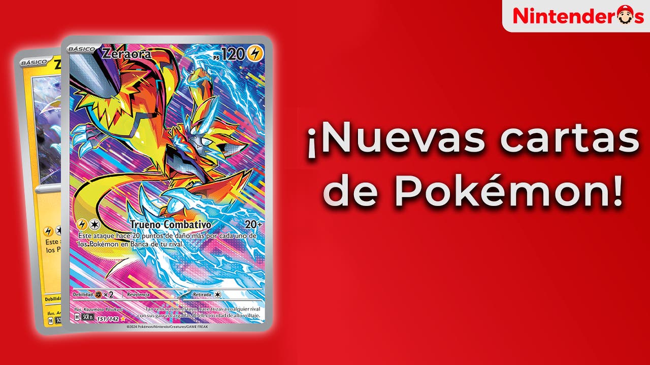 Estas son 2 cartas de la próxima expansión de JCC Pokémon en exclusiva: Escarlata y Púrpura Corona-Astral