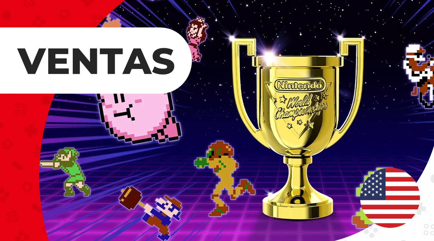 Así fue el estreno en ventas de Nintendo World Championships: NES Edition en el top del pasado mes de julio en Estados Unidos