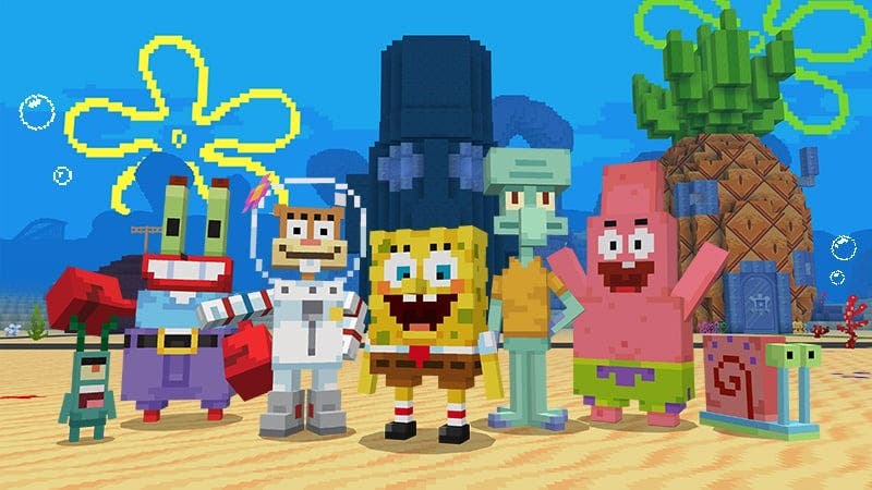 Así es el nuevo contenido adicional de Bob Esponja disponible en Minecraft para Nintendo Switch