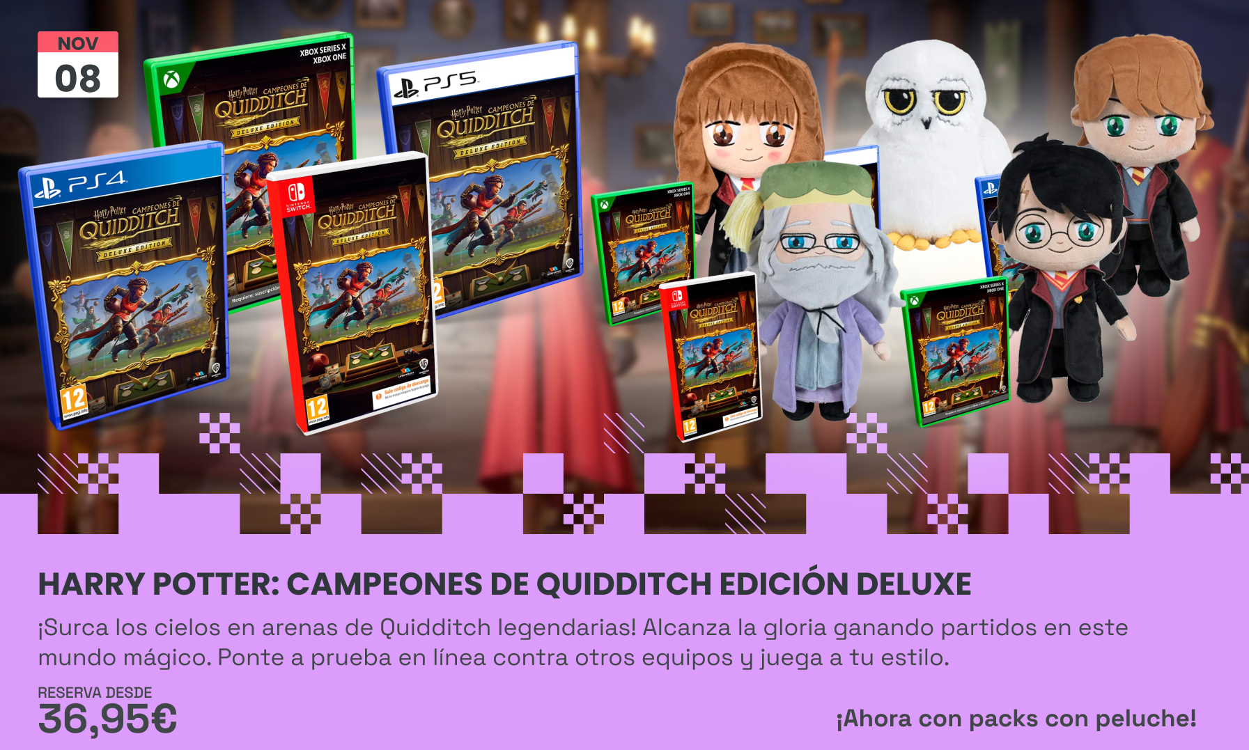 Harry Potter: Campeones de Quidditch Edición Deluxe: vive la magia del Quidditch, reserva disponible