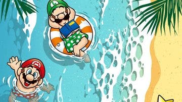 Nintendo publica esta nueva y veraniega ilustración oficial de Super Mario