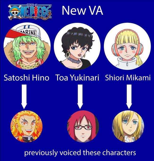 One Piece: Ya tenemos algunos actores que interpretarán roles importantes en el anime según una filtración