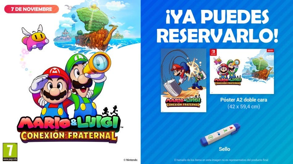 Regalos por reservar Mario & Luigi: Conexión Fraternal en diferentes tiendas de España