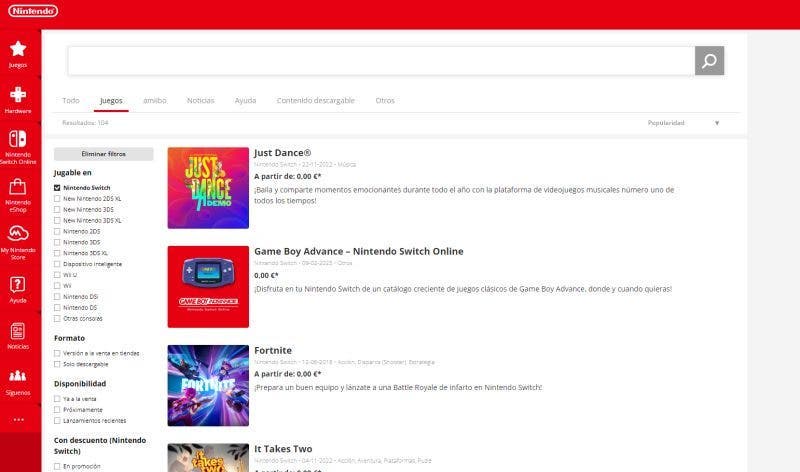 Cómo descargar juegos gratis en Nintendo Switch a través de la eShop