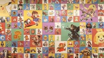 Este genial mural del Nintendo Museum destaca las franquicias más importantes para la compañía