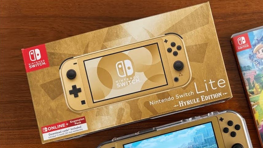 Unboxing de la Nintendo Switch Lite Hyrule Edition y Zelda: Echoes of Wisdom