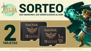 Nintendo España sortea 2 tarjetas SanDisk microSDXC de 1 TB con licencia de Nintendo para Switch