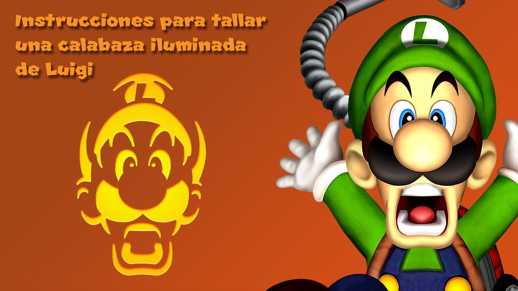 Nintendo nos enseña cómo hacer nuestra calabaza de Luigi para Halloween