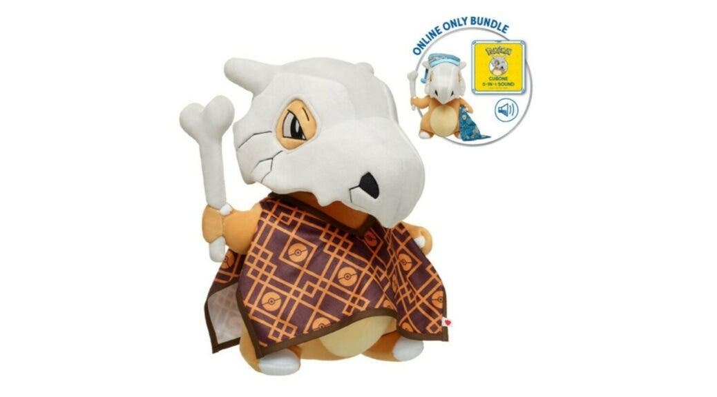 Cubone se une a la línea de peluches Pokémon de Build-A-Bear